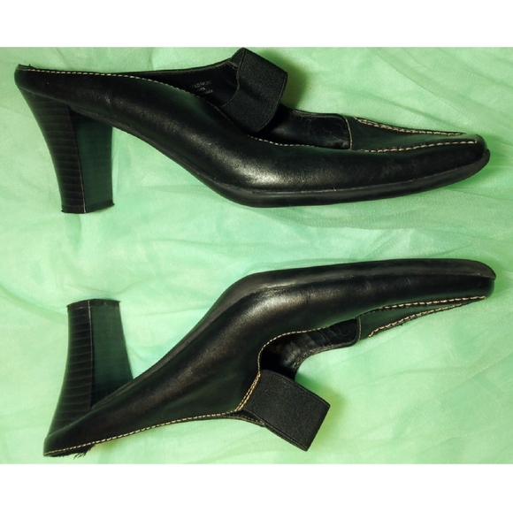 Vintage 2K Slide On Mule Heel Closed Toe - Picture 10 of 16